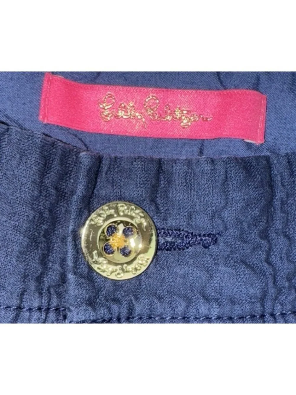 LILLY PULITZER Women’s The Callahan Short Bomber Blue Size 6